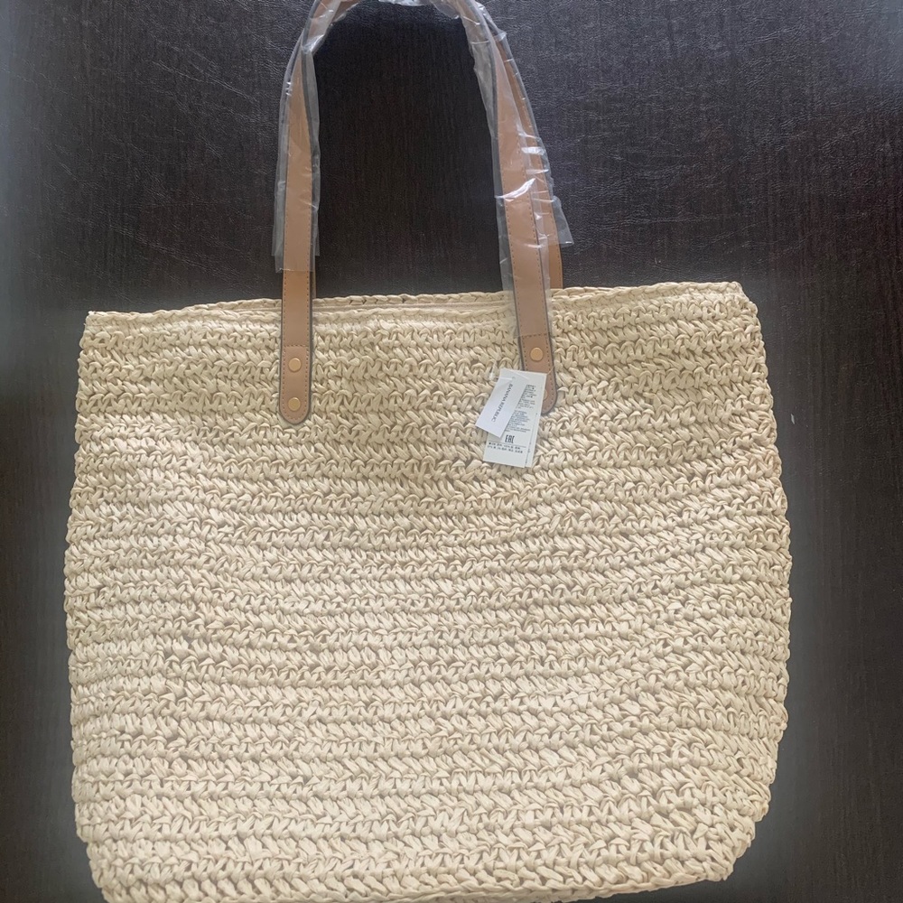 Large Straw Tote Bag